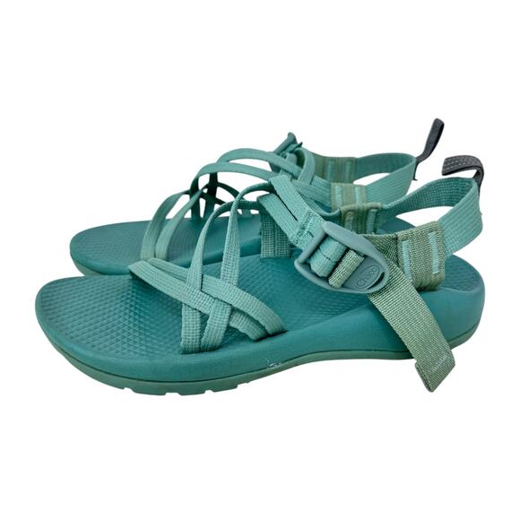 Chaco ZX1 EcoTread Sandal Kid's 4 Green Diamond‎ Classic Fit Slip-Resistant - Picture 2 of 11